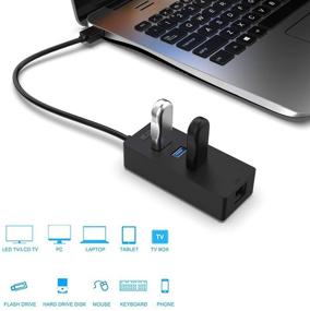 img 3 attached to 🔌 ICZI USB 3.0 Hub Ethernet Adapter with 3 USB 3.0 Ports and RJ45 Gigabit Ethernet Hub | Supports 10/100/1000 Mbps Network Speeds