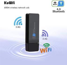 img 3 attached to KuWFi 11AC 600Mbps Dual Band Wireless Network USB Adapter Bluetooth 4