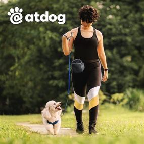 img 1 attached to 🐶 ATDOG Dog Treat Pouch with Built-in Poop Bag Dispenser and Collapsible Bowl - Ideal for Training, Storage, and On-the-Go Treats