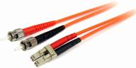 3m multimode duplex 62.5/125 fiber optic lszh om1 cable - lc to st cat6 patch cable by startech.com (fiblcst3) logo