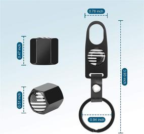 img 3 attached to Keychain Airtight Dustproof Universal Motorcycle