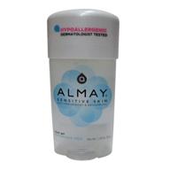 🌿 almay fragrance-free clear gel anti-perspirant & deodorant for sensitive skin, 2.25 oz (4 pack) logo