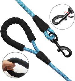 img 3 attached to 🐾 MayPaw 10FT Rope Dog Leash: Strong & Padded Nylon Lead for Large Dogs - Ideal for Training, Playtime, and Walking