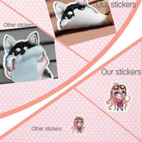 img 2 attached to 🤩 Anime and Cool Stickers Mixed Pack - 200 PCS - Stickers for Adults, Car, Laptop, Teens, Water Bottles, Skateboard – Kawaii Stickers for Decals, Bumper, Cute Vinyl Stickers