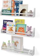 📚 floating bookshelf organizer: a stylish nursery shelves solution for kids' home store логотип