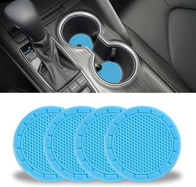 img 4 attached to JUSTTOP Car Cup Holder Coaster Interior Accessories for Cup Holders