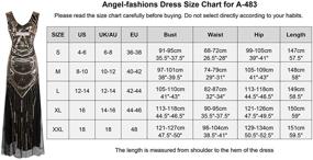 img 2 attached to 👗 Женская одежда и платья от Angel Fashions: модель "Флаппер-Русалка" для вечернего образа