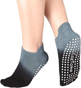 img 1 attached to 🧦 Ultimate Grip Yoga Socks: Non Slip Pilates Ballet Barre Socks for Women & Girls