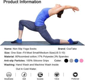 img 2 attached to 🧦 Ultimate Grip Yoga Socks: Non Slip Pilates Ballet Barre Socks for Women & Girls