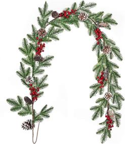 img 3 attached to Artificial Christmas Garlands Berries Decorative