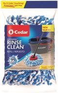 🧹 efficient cleaning: o-cedar easywring rinseclean spin mop microfiber refill in blue logo