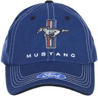 blue and white mustang 🐎 running horse tri-bar hat for enhanced seo logo