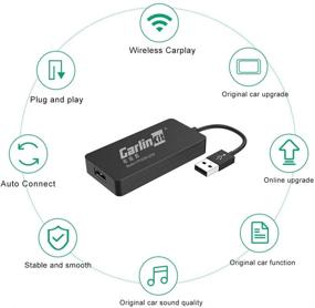 img 1 attached to 🚗 U2W Carlinkit 3.0 Wireless CarPlay Dongle Adapter for Vehicles with Original CarPlay, Online Upgrade Support, iOS 13-14 Compatibility, Fast Connectivity, Convert Wired to Wireless Carplay