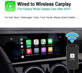 img 3 attached to 🚗 U2W Carlinkit 3.0 Wireless CarPlay Dongle Adapter for Vehicles with Original CarPlay, Online Upgrade Support, iOS 13-14 Compatibility, Fast Connectivity, Convert Wired to Wireless Carplay