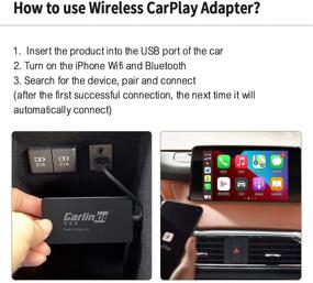 img 2 attached to 🚗 U2W Carlinkit 3.0 Wireless CarPlay Dongle Adapter for Vehicles with Original CarPlay, Online Upgrade Support, iOS 13-14 Compatibility, Fast Connectivity, Convert Wired to Wireless Carplay