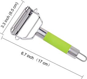 img 2 attached to 🔪 Ultra Sharp Stainless Steel Julienne Peeler: Effortlessly Slice and Dice Your Vegetables