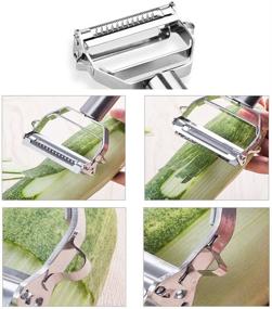 img 1 attached to 🔪 Ultra Sharp Stainless Steel Julienne Peeler: Effortlessly Slice and Dice Your Vegetables