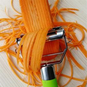 img 3 attached to 🔪 Ultra Sharp Stainless Steel Julienne Peeler: Effortlessly Slice and Dice Your Vegetables