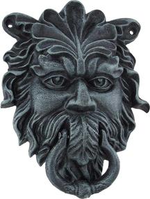 img 4 attached to Verdigris Finish Celtic Greenman Knocker