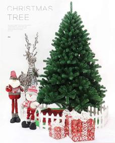 img 1 attached to 🎄 6 Foot Artificial Christmas Tree | Xmas Pine with Sturdy Metal Stand | Ideal for Home, Office, Party, Holiday Decorations | Christmas, New Year's Celebration