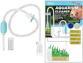 img 4 attached to 🐠 TERAPUMP Aquarium Pond Fish Tank Cleaner with Long Nozzle, Water Changer and Flow Controller - BPA Free