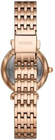 img 2 attached to Fossil Женские Часы Carlie из Нержавеющей Стали с Кварцевым Механизмом