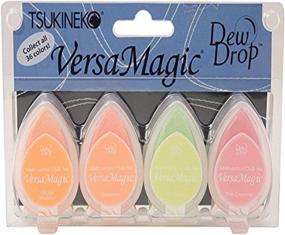 img 1 attached to 🎨 Enhance Your Scrapbooking & Stamping Projects with Tsukineko VersaMagic Inkpad 4 Pack Cocktail