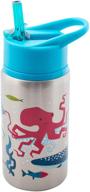 🦈 18 oz stainless steel water bottles by stephen joseph - shark design logo