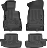 husky liners 99121 chevrolet camaro weatherbeater front & 2nd seat floor mats logo