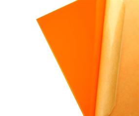img 4 attached to 🍊 Orange Cast Acrylic Sheet - Nominal Size