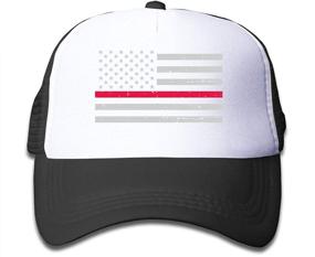 img 4 attached to 🧢 OASCUVER Kids American Trucker Baseball Boys' Hats & Caps Accessories - Perfect for a Stylish Look!