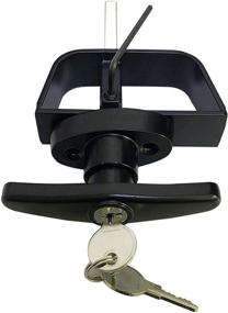 img 1 attached to 🔒 High-Quality T-Handle Lock Set for Shed Doors: Enhanced Security with 2 Keys, 4-1/2" and 5-1/2" Stem Ideal for Sheds, Barns, Playhouses, and Chicken Coops