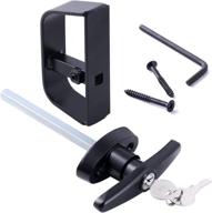 🔒 high-quality t-handle lock set for shed doors: enhanced security with 2 keys, 4-1/2" and 5-1/2" stem ideal for sheds, barns, playhouses, and chicken coops логотип