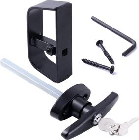 img 4 attached to 🔒 High-Quality T-Handle Lock Set for Shed Doors: Enhanced Security with 2 Keys, 4-1/2" and 5-1/2" Stem Ideal for Sheds, Barns, Playhouses, and Chicken Coops