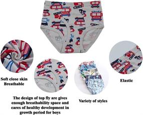 img 3 attached to 🩲 Cotton Dinosaur Toddler Boys' Underwear by BYONEME - Boys' Clothing - Underwear