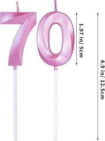 img 3 attached to Pink 70Th Birthday Candles For Cakes