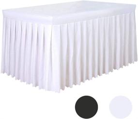 img 4 attached to Elegant Polyester Fitted Tablecloth for Wedding Banquets - Premium Food Service Equipment & Supplies