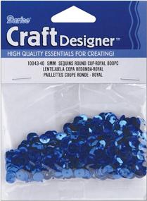 img 1 attached to 🔵 Royal Blue Cupped Sequins 5mm - Pack of 800 for All Your Crafting Needs