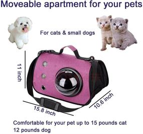 img 1 attached to KTWEGOFU Cat Carrier: Waterproof Portable Pet Travel Bag for Small-Medium Cats & Dogs. Airline Approved, Breathable & Ideal for Hiking & Outdoors