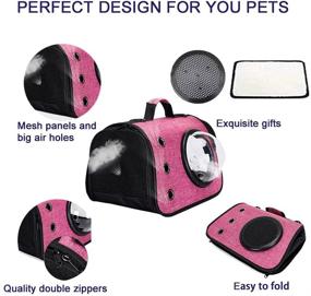 img 2 attached to KTWEGOFU Cat Carrier: Waterproof Portable Pet Travel Bag for Small-Medium Cats & Dogs. Airline Approved, Breathable & Ideal for Hiking & Outdoors