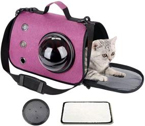 img 4 attached to KTWEGOFU Cat Carrier: Waterproof Portable Pet Travel Bag for Small-Medium Cats & Dogs. Airline Approved, Breathable & Ideal for Hiking & Outdoors