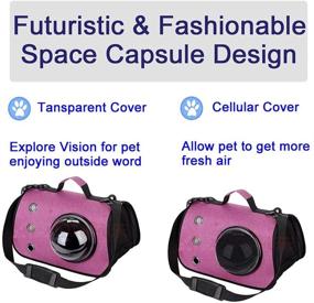 img 3 attached to KTWEGOFU Cat Carrier: Waterproof Portable Pet Travel Bag for Small-Medium Cats & Dogs. Airline Approved, Breathable & Ideal for Hiking & Outdoors