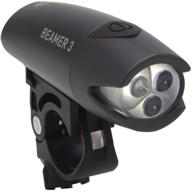 🚴 planet bike beamer 3 bicycle headlight with bright white led, compact size: 4" x 1.25" x 1.5 logo