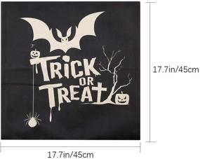 img 3 attached to LUTER Halloween Cushion Decoration 18X18Inch