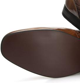 img 1 attached to 👞 MEIJIANA Classic Leather Wedding Loafers: Timeless Men's Dress Shoes