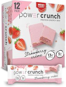 img 4 attached to 🍓 Delicious Strawberry Cream Power Crunch Whey Protein Bars - High Protein Snacks (12 Count, 1.4 Ounce)