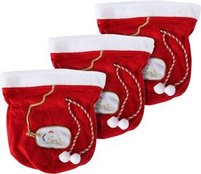 img 3 attached to 🎅 Christmas Santa Fabric Large Reusable Retail Store Fixtures & Equipment: Enhance Your Store's Festive Display!
