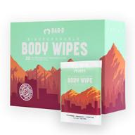 🌿 bar-d cleansing face & body wipes - biodegradable shower wipes with tea tree oil & aloe vera (20 count/box) for women and men logo