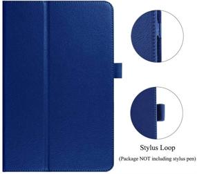 img 1 attached to 📚 EKVINOR Dark Blue Premium PU Leather Folio Smart Stand Case Cover for Samsung Galaxy Tab A 10.1 (2016), 10.1 Inch Tablet (SM-T580/T585, No S Pen Version)