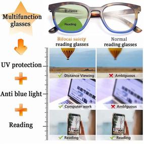 img 2 attached to 🤓 LianSan Progressive Blue Light Filter Reading Glasses - Christmas Gift Computer Multifocus Readers for Men and Women